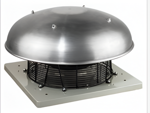 Systemair DHS 400DV Sileo Centrifugal Roof Fan – Horizontal Discharge, 4,330 m³/h, Industrial Ventilation, Single-Phase, Black