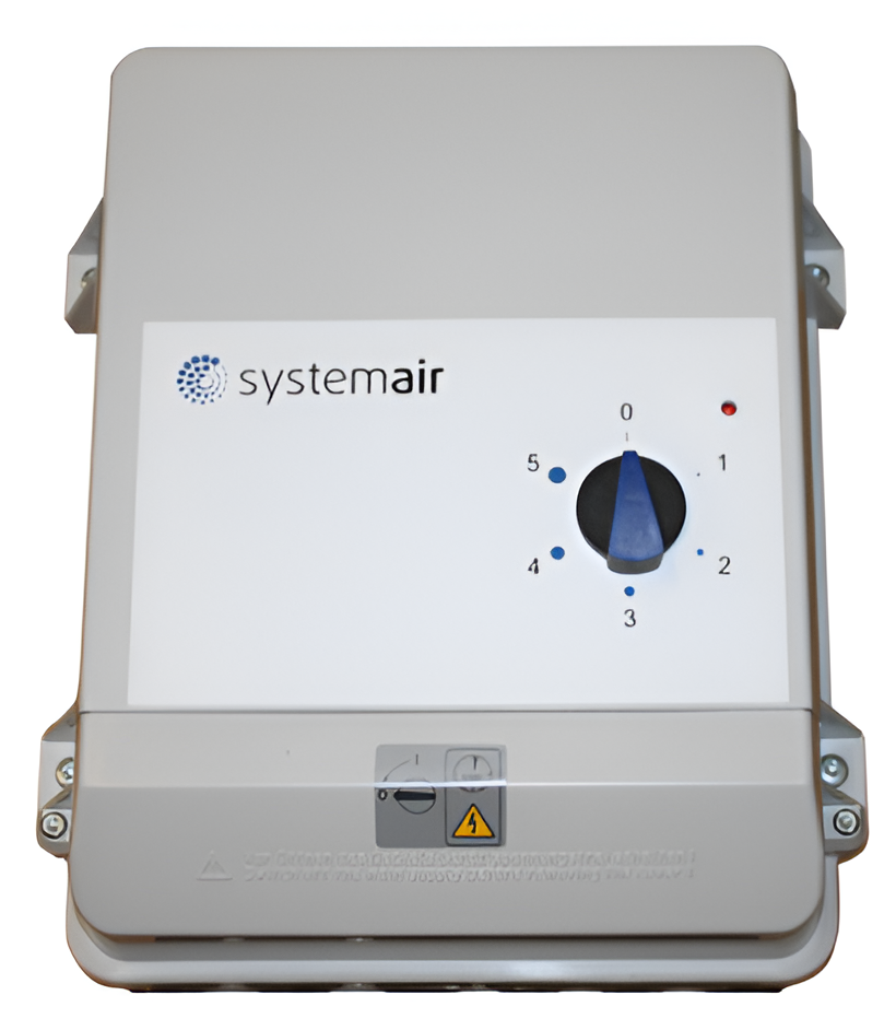 FRQ5S-E-6A 5-Step Analogue Speed Controller for Single Phase Fans | Integrated Sine Filter, IP54, 208-277V, 6A