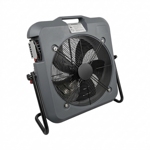 Mighty Breeze MB50 Industrial Floor Fan – High Velocity 500mm Cooling Fan, 230V, Variable Speed, ABS Body, 18kg, Black