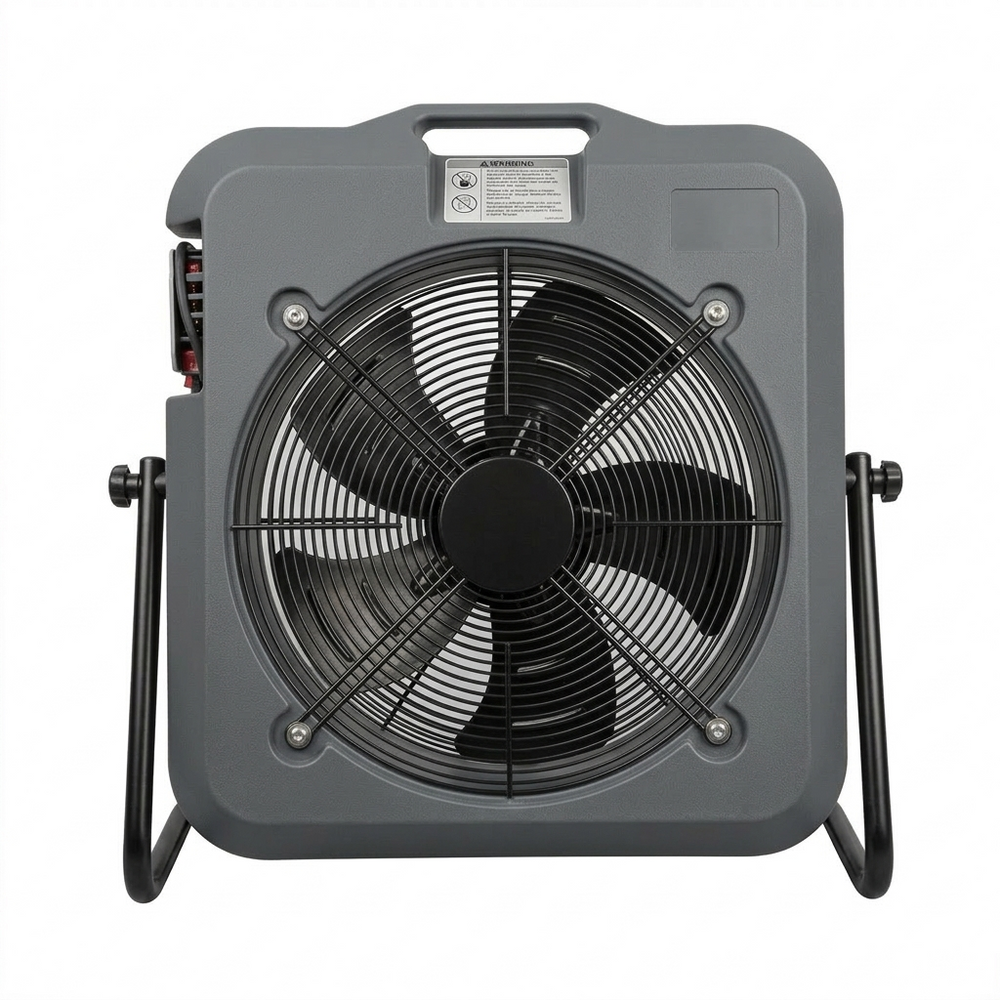 Mighty Breeze MB50 Industrial Floor Fan – High Velocity 500mm Cooling Fan, 230V, Variable Speed, ABS Body, 18kg, Black