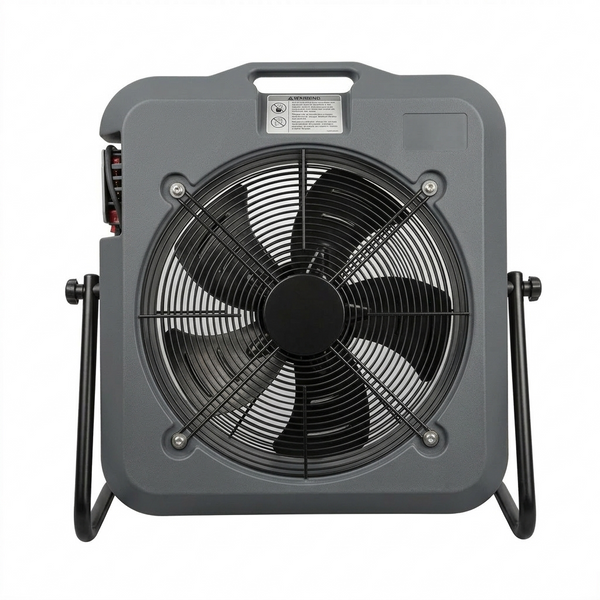 Mighty Breeze MB50 Industrial Floor Fan – High Velocity 500mm Cooling Fan, 230V, Variable Speed, ABS Body, 18kg, Black