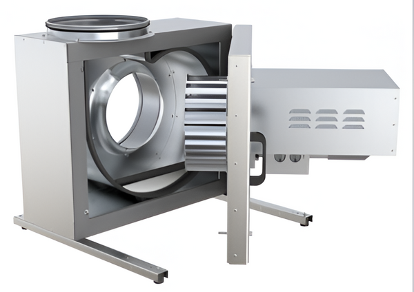 KBT 225E4 Centrifugal Thermo Box Fan– 120°C Continuous, Insulated, 2,550m³/h, 230V, Compact Industrial Box Fan