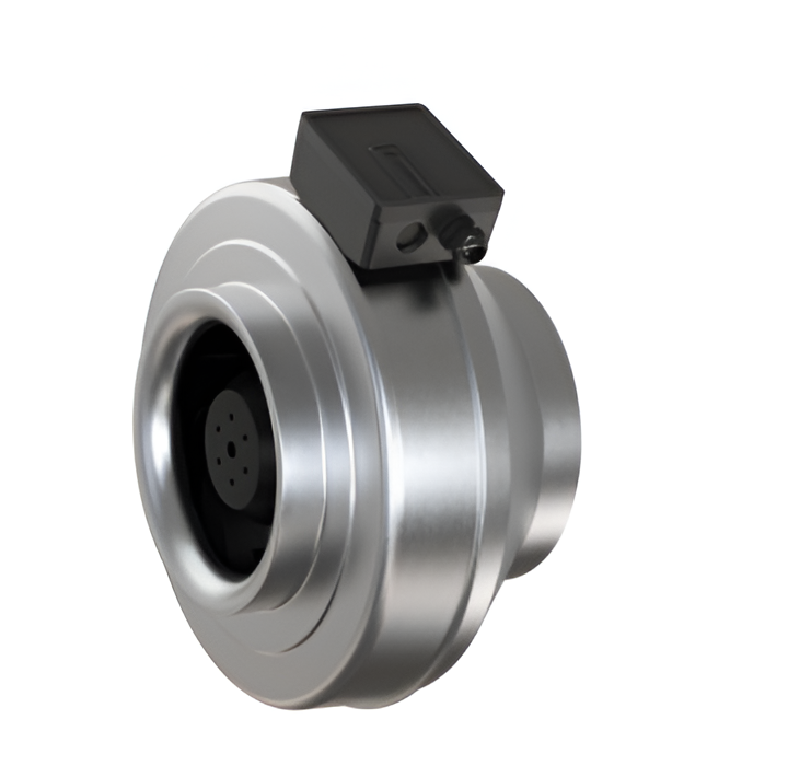 K 100 EC Sileo | 220m³/h Centrifugal Circular Duct Fan | Backward-Curved Blades | EC Motor | Low-Vibration Installation