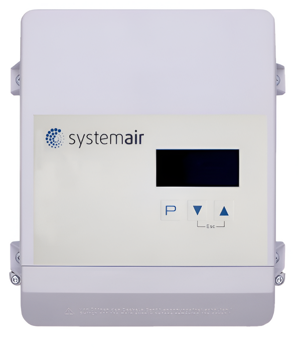 PXDM 10A Analogue Fan Speed Controller with Internal Display – Stepless Phase Cutting Motor Controller for 3~400V 50/60Hz Fans with Motor Protection | Systemair Compatible