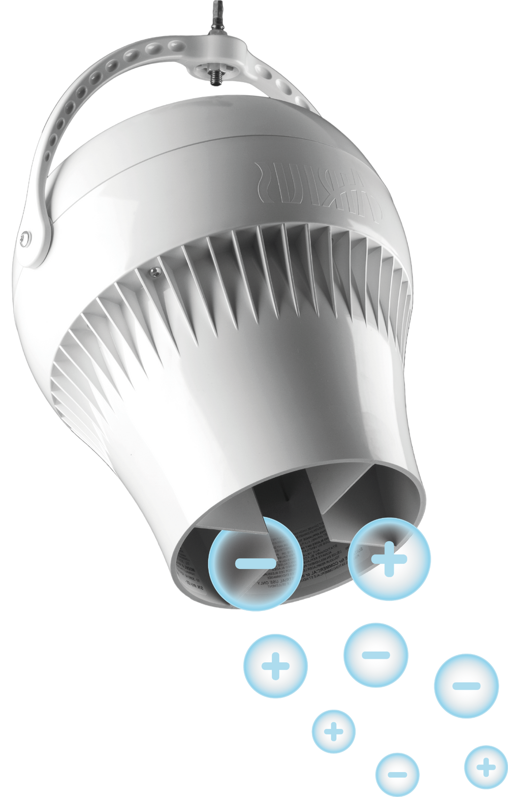 Airius PureAir+ Model 15 NPBI Short Air Purification Fan for Ceilings up to 6m