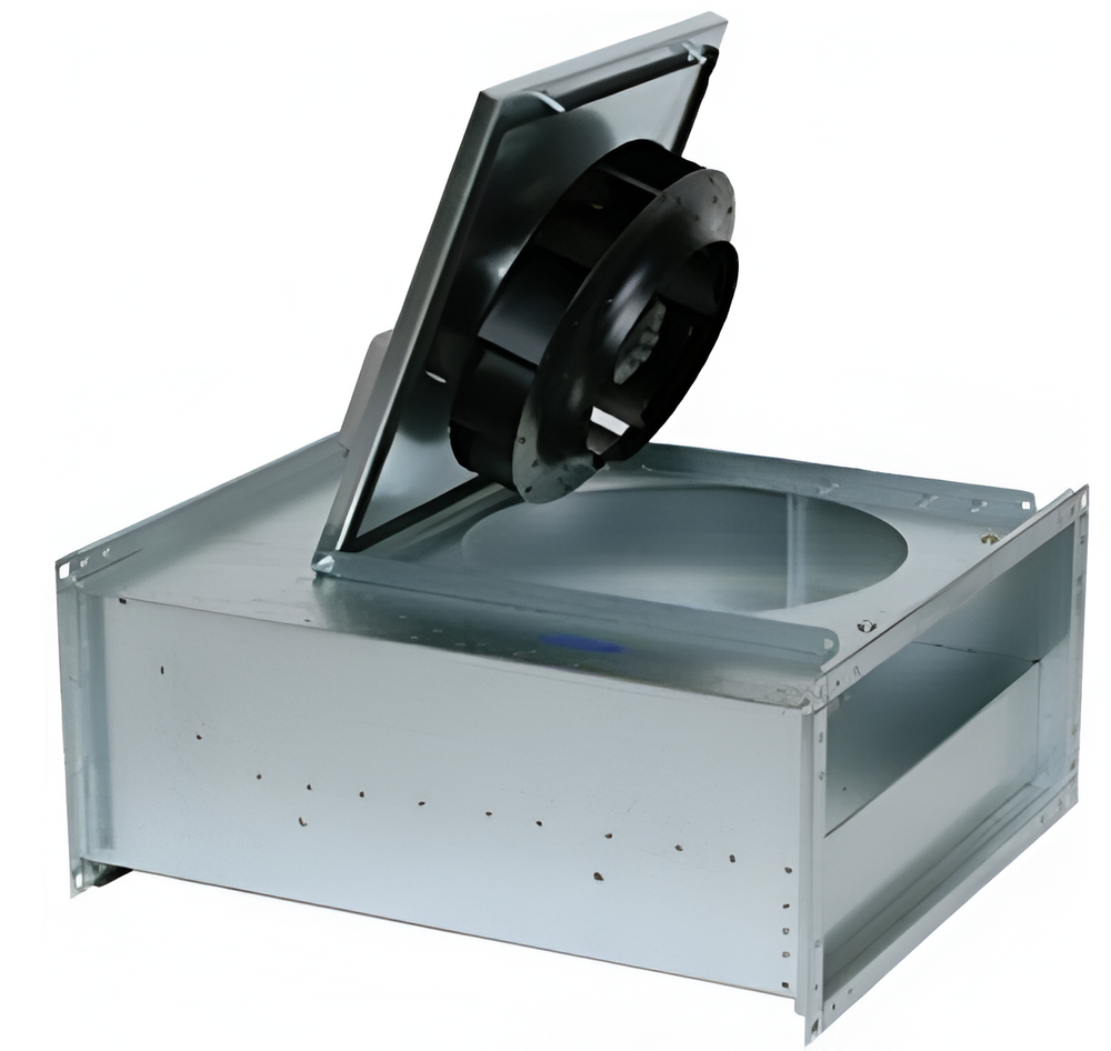 Systemair RS 50-25 Sileo Rectangular Duct Fan – 1530 m³/h High Performance Centrifugal Inline Fan with External Rotor Motor