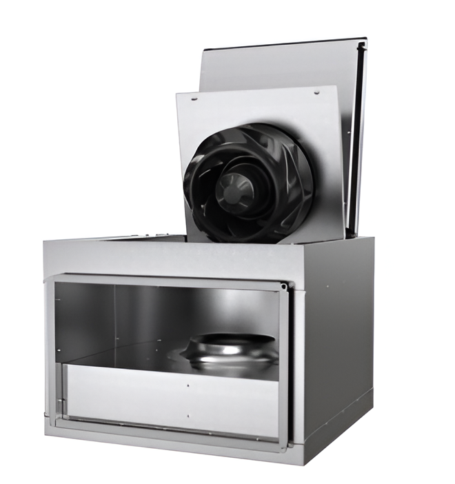 RSI 60-35 EC Sileo Rectangular Duct Fan – 600x350mm, 4,400m³/h, 230V, 525W, Thermally & Acoustically Insulated, Galvanised Steel