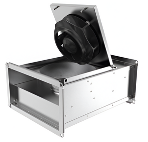 RS 40-20 L Sileo Box Duct Fan – High Efficiency Rectangular Ventilation Fan, Backward-Curved Impeller, Quiet Operation, Max Airflow 1,267 m³/h