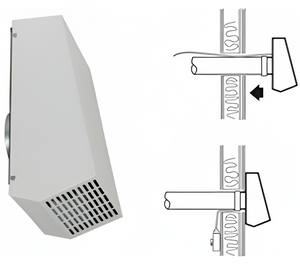 Systemair RVF 100 EC Wall Fan – Energy-Efficient 230V Exhaust Fan, 390m³/h Airflow, Max 60°C, Low Noise, White Powder-Coated Galvanized Steel