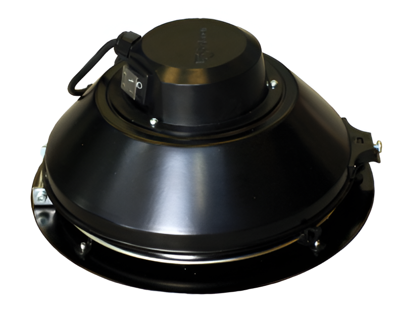 TFSR 315 M Black Centrifugal Roof Fan – Single Phase, Direct-Driven, Backward-Curved Blades, Swing-Out Motor, 1,200 m³/h Airflow