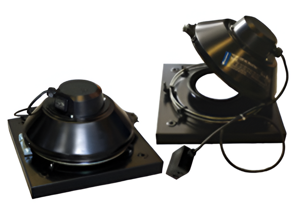 Systemair TFSK 200 EC Sileo Black Roof Fan, Single Phase Centrifugal Ventilation Fan, 778 m³/h Airflow, Energy Efficient EC Motor, Speed Controllable Extract Fan