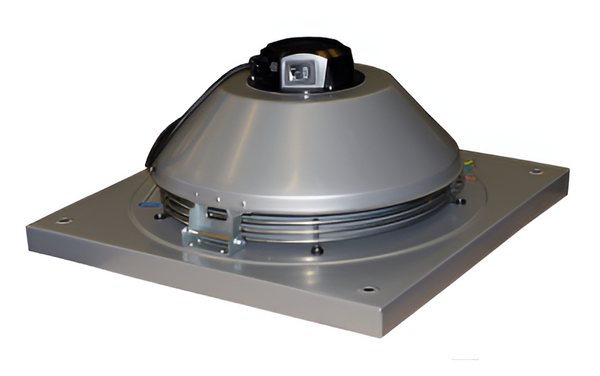 TFSK 200 Compact Roof Fan – Grey, Square Connection, Swing-Out Motor, Speed-Controllable, 230V, 108W