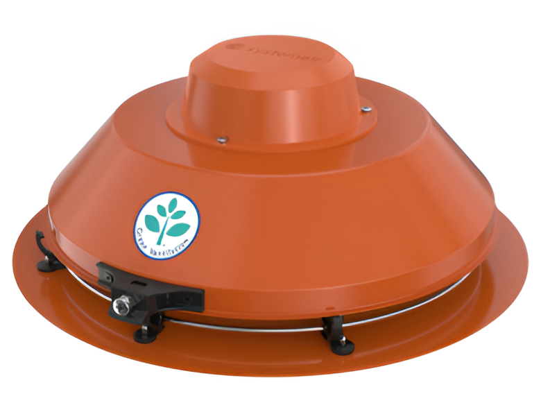 Systemair TFSR 160 EC Sileo Red Roof Fan, Single Phase Centrifugal Ventilation Fan, 576m³/h Airflow, EC Motor, Speed Controllable, 230V
