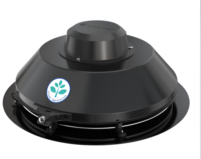 TFSR 200 EC Sileo Black | Compact Single-Phase Centrifugal Roof Fan | 778 m³/h, High-Efficiency EC Motor, Adjustable Speed