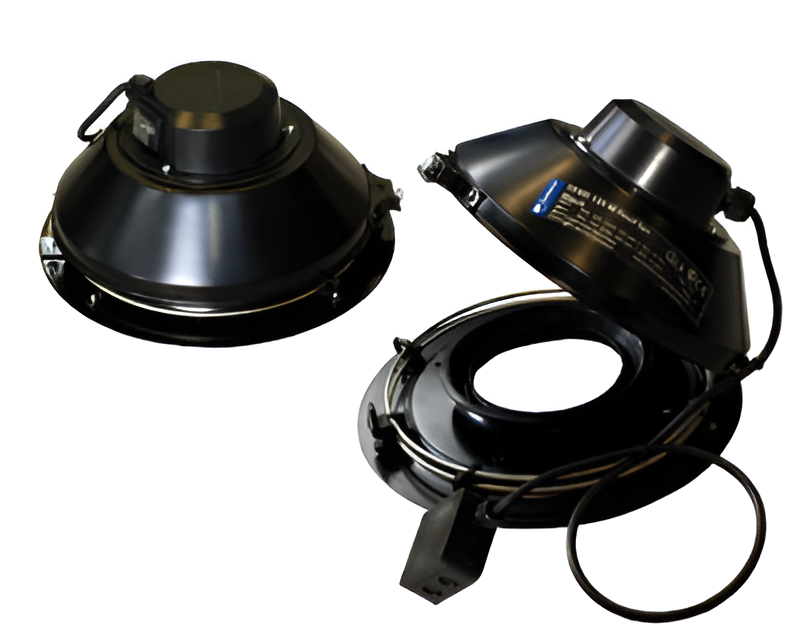 Systemair TFSR 315L Roof Fan Black – Direct Driven Centrifugal Roof Exhaust Fan, Single Phase 230V, 1,598 m³/h Airflow, Speed-Controllable Ventilation Fan