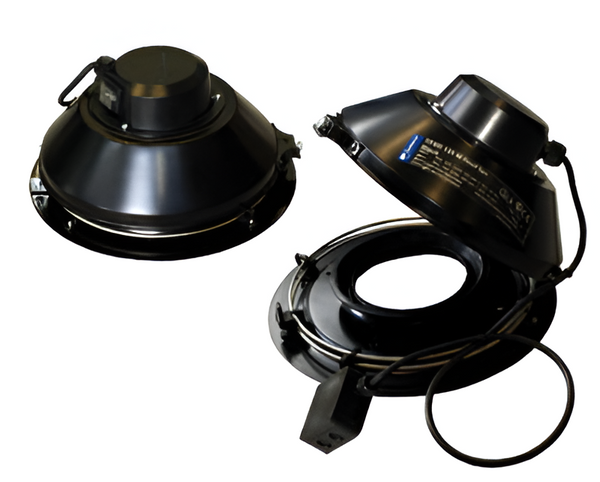 Systemair TFSR 315L Roof Fan Black – Direct Driven Centrifugal Roof Exhaust Fan, Single Phase 230V, 1,598 m³/h Airflow, Speed-Controllable Ventilation Fan