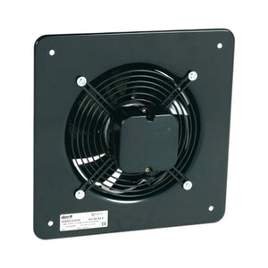 AW 300E2 Axial Fan – Galvanised Steel Plate Fan, Sickle-Bladed Impeller, Full-Speed Controllable, Single & Three-Phase, Black