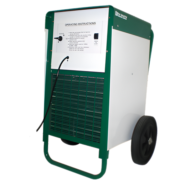 EIP BD150 Mobile Dehumidifier – 110V/230V High-Capacity Building Dryer, Extracts up to 60L/Day, Rugged Steel Construction, Portable, Ideal for Renovation, Flood Recovery, and New Builds