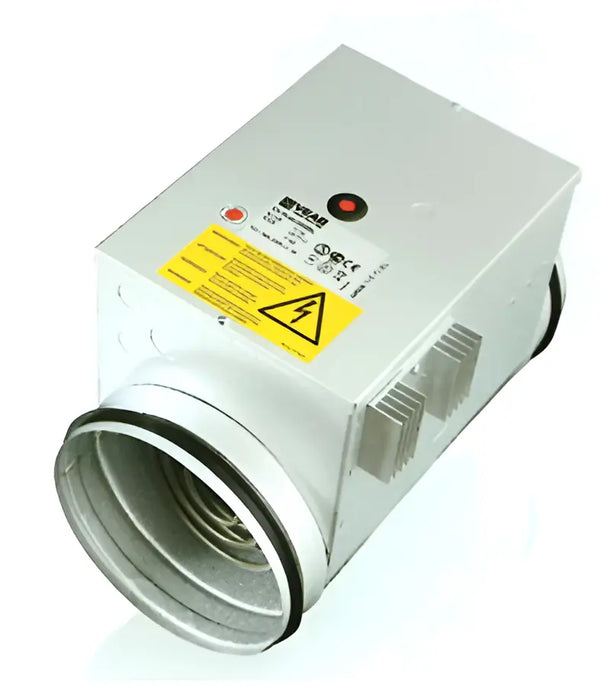 CBMT Round 230V Electric Duct Heater Kit – 5.4kW Single-Phase with Room & Duct Sensors, 315mm Circular Duct, Systemair
