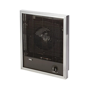 CIH CHDA-4000 4kW Recessed Wall Mounted Fan Heater – 230V, Integral Thermostat, Commercial Entrance & Lobby Heating, Dark Brown Anodised Frame