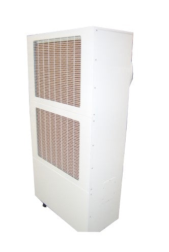 Comcool Large Mobile Evaporative Cooler – Heavy-Duty Industrial Air Cooler, 71,000 BTU/20kW Cooling, 5165 m³/hr Airflow, 90L Tank, 3 Fan Speeds, Steel Body, Mains Water or Internal Tank, Locking Castors
