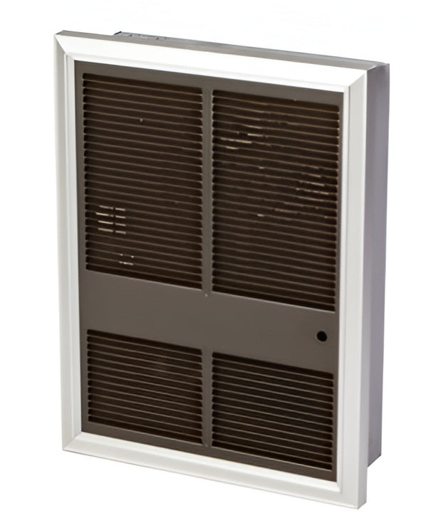 CIH CQAC-1500 Recessed Wall Mounted Fan Heater 1500W 230V Commercial Electric Heater with Tamper Proof Thermostat for Corridors, Stairways & Entrance Lobbies