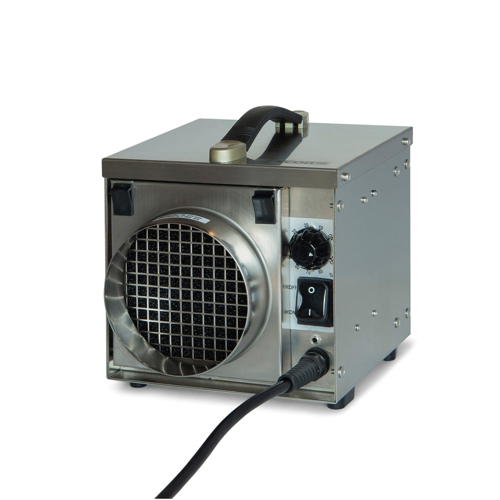 EcorPro DH811 INOX 110V Stainless Steel Portable Desiccant Dehumidifier – Compact 8L Marine & Boat Dehumidifier with Ducting & Humidistat Connection