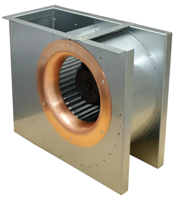 DKEX 250-4 ATEX Rectangular Duct Fan – Explosion Proof, Forward-Curved Blades, 3-Phase 400V, Galvanised Steel, 2,580m³/h