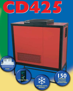 Ebac CD425 Industrial Floor & Wall Mounted Dehumidifier – Digital Control, 3PH 415V, 3000m³/h Airflow, 0.42 L/H Dehumidification, 160kg