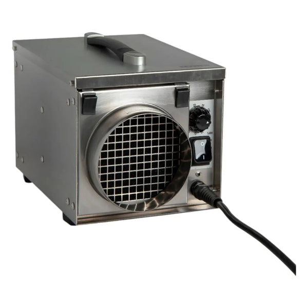 EcorPro DH1200 INOX Portable Desiccant Dehumidifier – 12L/24hr, 124m³/h Airflow, Stainless Steel, 230V 50Hz, Compact Industrial Moisture Extractor with Ducting & Humidistat Connection