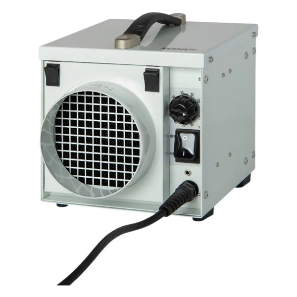 EcorPro DH800 Portable Desiccant Dehumidifier – 8L/Day, 3-Hole System, 90m³/hr Airflow, Metal Construction, 230V 50Hz, White
