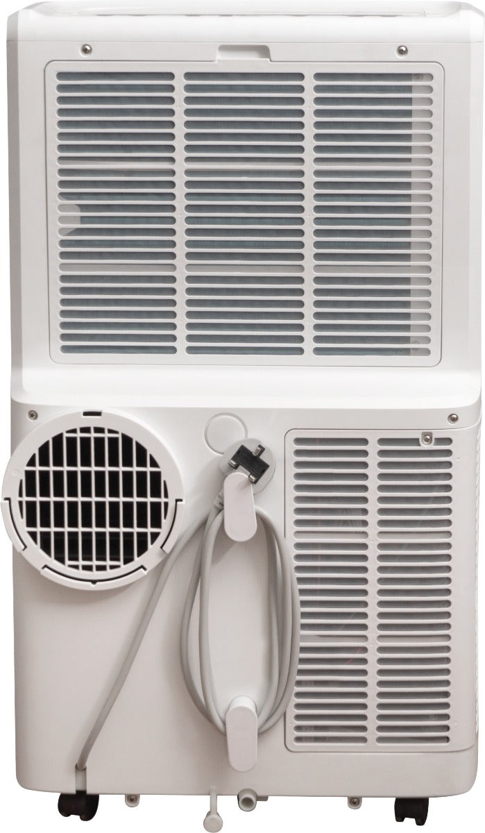 Prem-i-air EH1926 Large Portable Air Conditioner – 14,000 BTU, 3-in-1 Cooling, Dehumidifier & Fan, Remote Control, Programmable Timer, Mobile with Castor Wheels, White