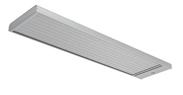 ELZTRIP EZ336 Triple Panel Industrial Radiant Heater – 3.6kW High-Mounted Electric Heater for Warehouses & Workshops, Grey Aluminium-Steel, 400V 3Ph+N