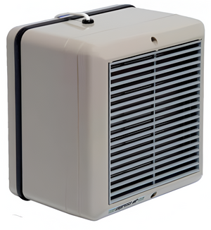 ES9G Window Fan by Systemair – 9" Commercial Wall & Window Fan, Reversible, Speed Controllable, Thermo-Activated Shutters, ABS Thermoplastic, White/Grey, CE Approved