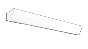 Slim Wall-Mounted Radiant Electric Heater – Thermoplus ECVTN70021, 700W, White Enamel, Low-Mounted Draft Protection with Built-In Thermostat, IP44 Rated