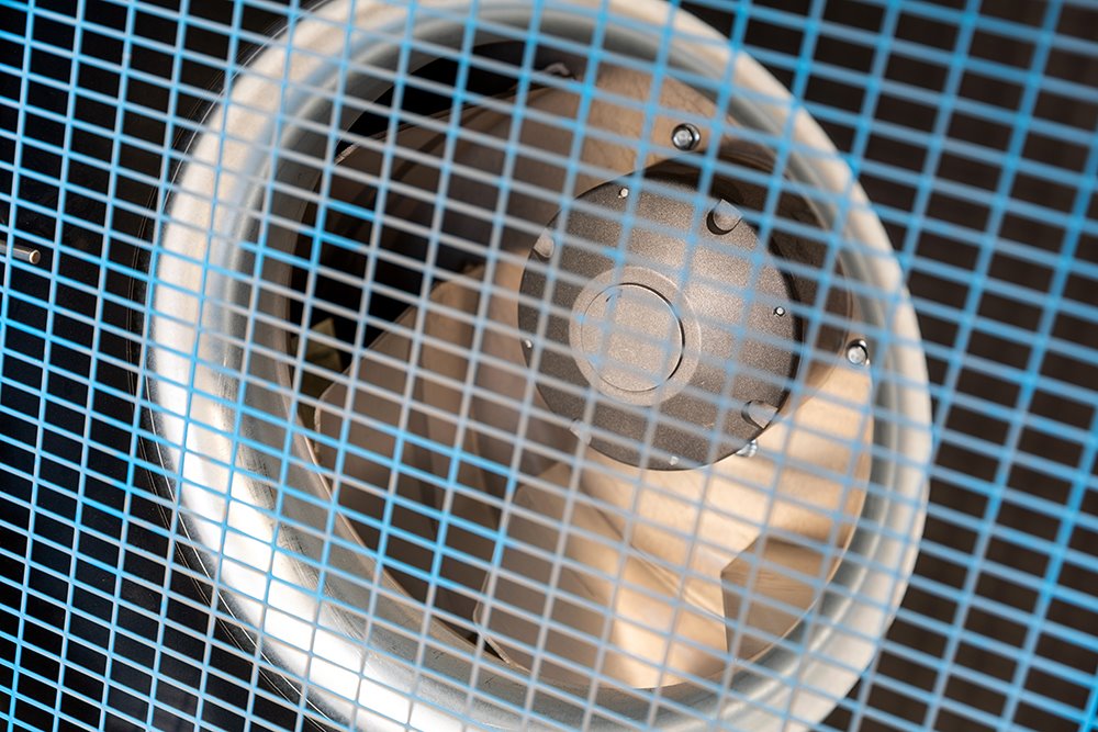 Fire-Flo FF80 Industrial Duct Connectable Fan Heater – 80kW High-Capacity Electric Heater with Touchscreen Control, 6000 m³/hr Airflow, 400V 3-Phase, Steel Construction, UK Made