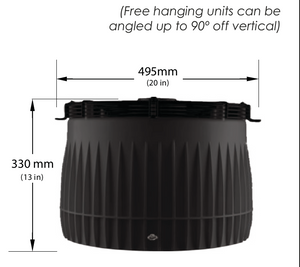 Puravent Airius G400-PS4 Sapphire Destratification Fan, 4,064m³/h, 230V, Up to 20m Ceiling Height