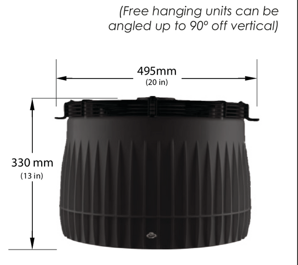 Puravent Airius G400-PS4 Sapphire Destratification Fan, 4,064m³/h, 230V, Up to 20m Ceiling Height