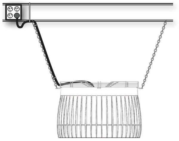 Puravent Airius G400-EC Saphire Plus Destratification Fan, 5,705 m³/h, 230V, Up to 23m Ceiling Height