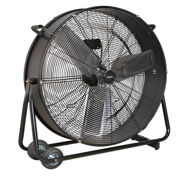 Sealey HVD30 30" Industrial Drum Fan, High Velocity Portable Floor Fan, 2 Speed Heavy Duty Steel Cooling Fan, 230V Commercial Warehouse Workshop Fan