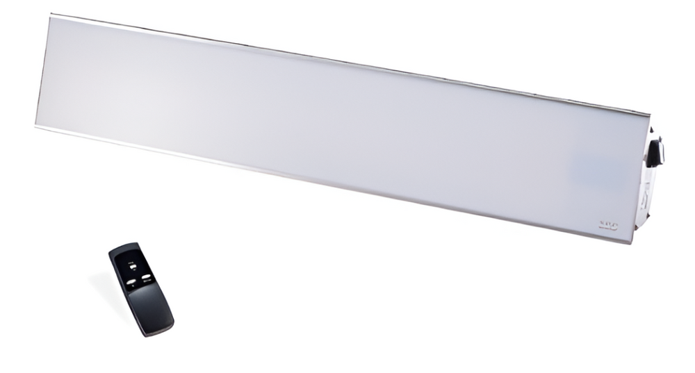 Infraglas IHGW12SR 1200W Infrared Outdoor Electric Radiant Heater – Remote Control, IP65, White or Black Ceramic Glass Front