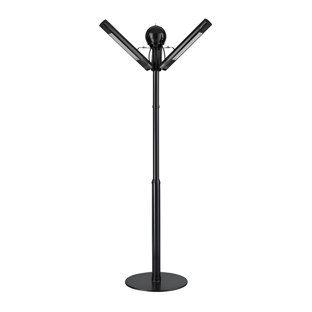Portable Radiant Electric Heater – 4kW Infrared Halogen Heater, Black, Freestanding Outdoor Heater for Terraces, Bars & Restaurants – IHPA40B