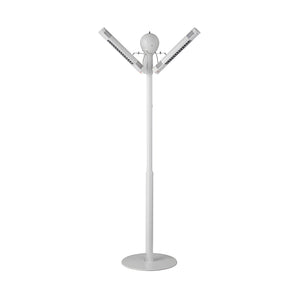 Portable Electric Radiant Heater IHPA40W – 2 x 2000W Halogen Elements, Freestanding Outdoor Heater, White, 400V, 45kg