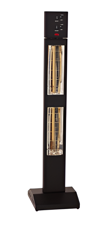 Portable Vertical Infrared Radiant Heater 3000W – Halogen Electric Tower Heater with Aluminium Reflector, Tip-Over Safety Guard, Indoor Outdoor Patio Garage Heating, IP24 Rated