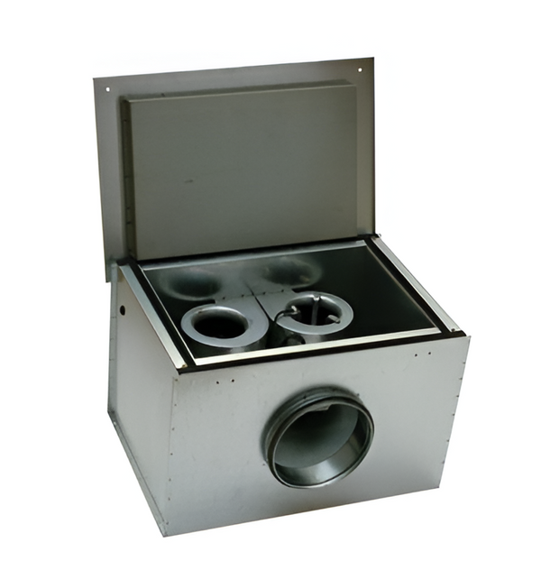 KVK DUO 200° Circular Duct Fan – 850m³/h, Twin Inlet Centrifugal Fan, Speed Controllable, Galvanised Steel with Thermal Protection, Low Noise