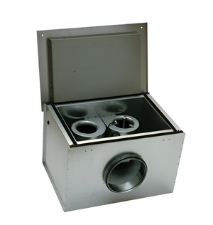 KVK DUO 250 Circular Duct Fan – 1,060m³/h Airflow, High-Performance Box Fan for Ventilation Systems, Systemair Brand
