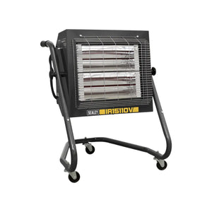 Portable Infrared Halogen Heater 1.2-2.4kW – 110V Electric Radiant Heater with Adjustable Thermostat, LED Display & Tilt Safety Switch – Model IR15110V