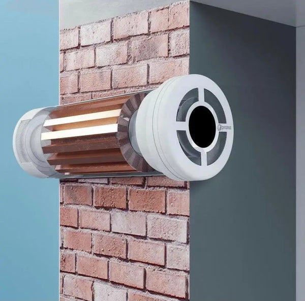 PRANA 160 ERP PRO Single Room Heat Recovery Ventilation Unit – Decentralised MVHR System, Energy Efficient Ventilation, 160mm Diameter Wall Unit, Quiet Operation