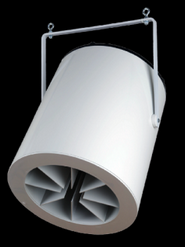 Puravent Airius Q50 PS4 Destratification Fan, 230V, 721 CFM, Up to 18m Ceiling Height
