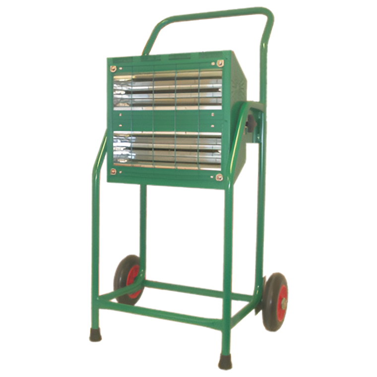 Portable Infrared Radiant Heater 3kW | Ceramic or Quartz Halogen | Instant Directional Heat | Lightweight & Robust | QZI3000
